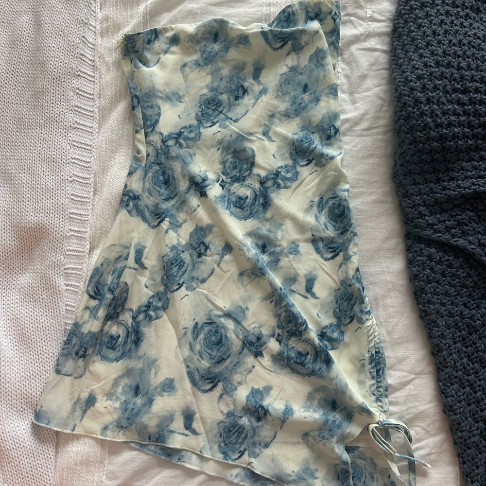 Floral Strapless Dress